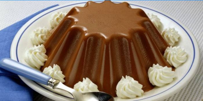 Chokolade Blanmange