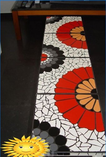 Ødelagte fliser mosaik