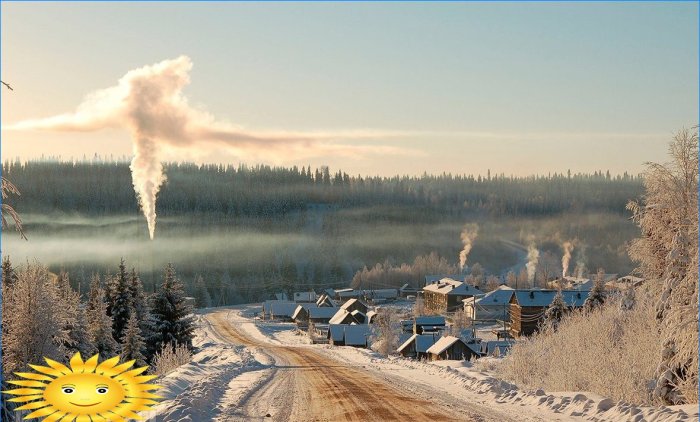 Fotosamling: Russisk vinter i landsbyen