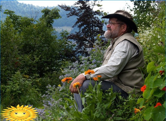 Sepp Holzer på sin alpine gård