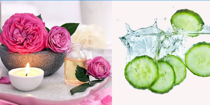 Rose vand og agurk
