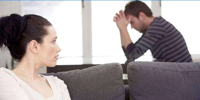Krangel mellem en mand og en kvinde