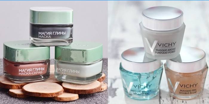 Mineralmasker Loreal og Vichy