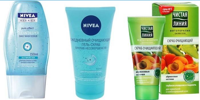 Nivea skrubber og ren linje