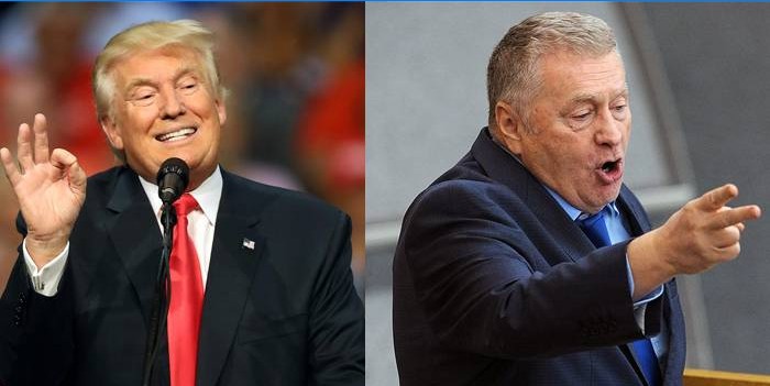 Donald Trump og Vladimir Zhirinovsky