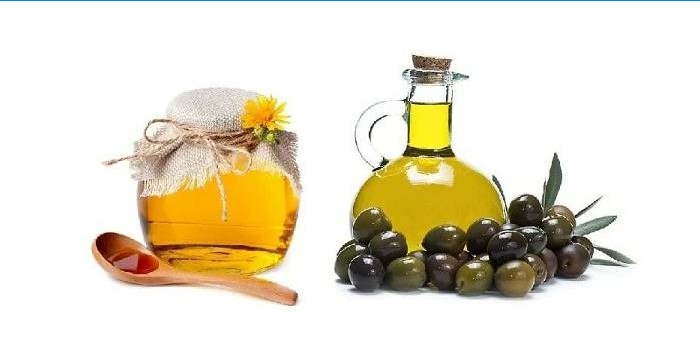 Honning og olivenolie