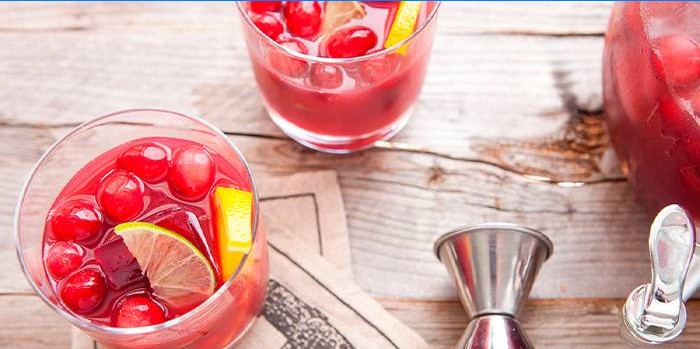 Sangria med tranebær