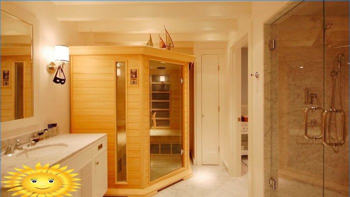 Sauna i en lejlighed: eksempler, priser, egenskaber