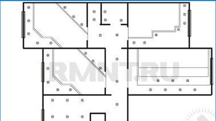 Loftgeometri og loftbelysningsplan