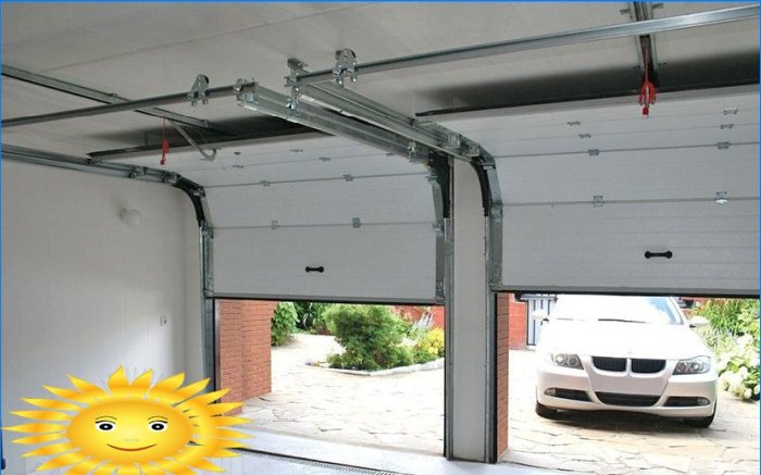 Sektionsgarageporte: DIY-installation