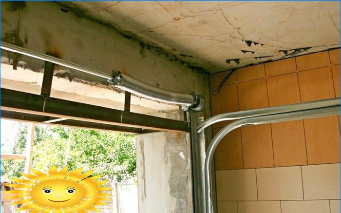 Sektionsgarageporte: DIY-installation