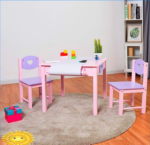 Spille- og kunstborde til børneværelser