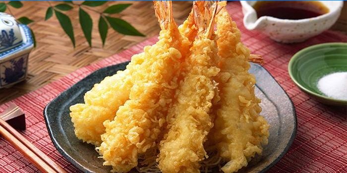 Tempura stegt fisk