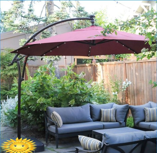 Terrasse med parasoller: fotosamling