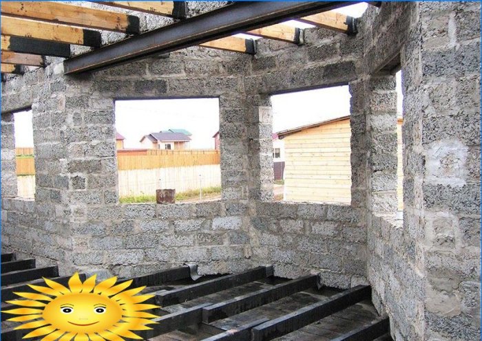 Træbetonhus: konstruktionsfunktioner, murværkeri