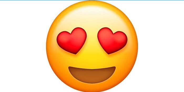 Smiley med hjerter