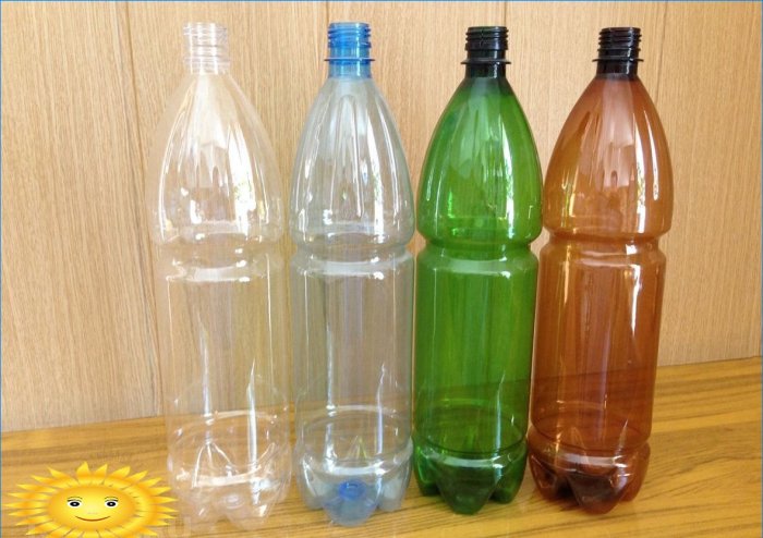 Dryp vanding med plastflasker