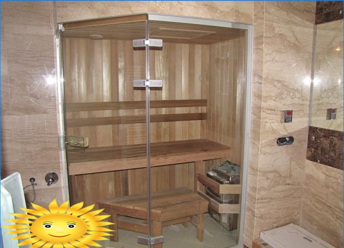 Sauna i en lejlighed med egne hænder: konstruktion og udsmykning