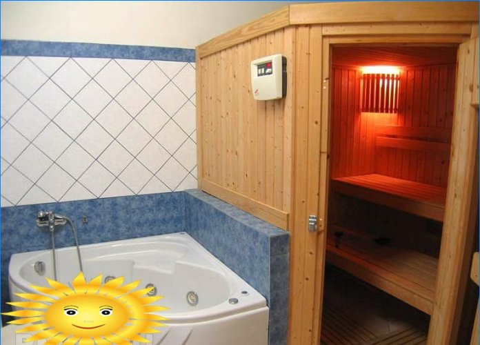 Sauna i lejligheden. Sådan udstyres og koordineres