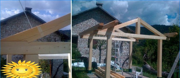 Sådan bygger du et træpavillon med dine egne hænder