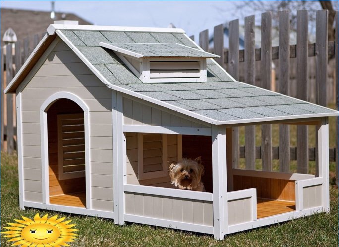 Bås og huse til hunde