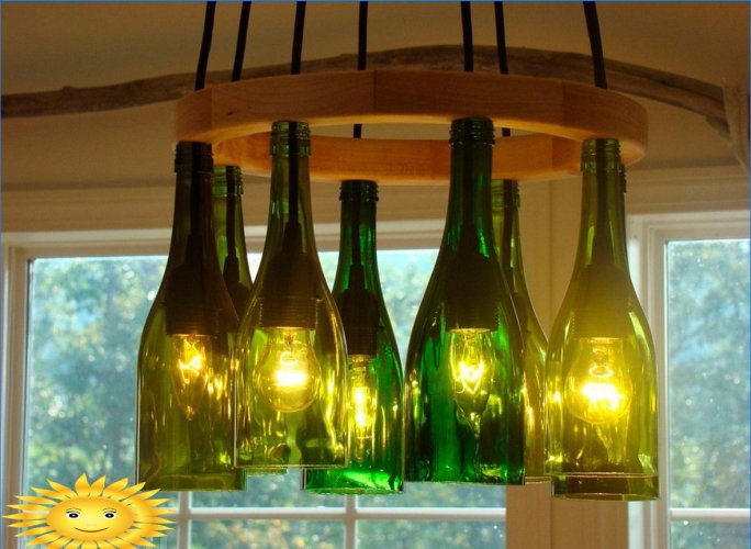DIY glasflaskelamper
