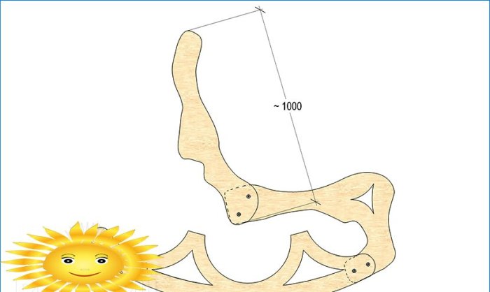 Diy krydsfiner gyngestol