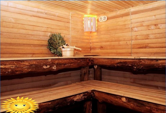 Hylder i damprummet: fotos og eksempler på efterbehandling af badet
