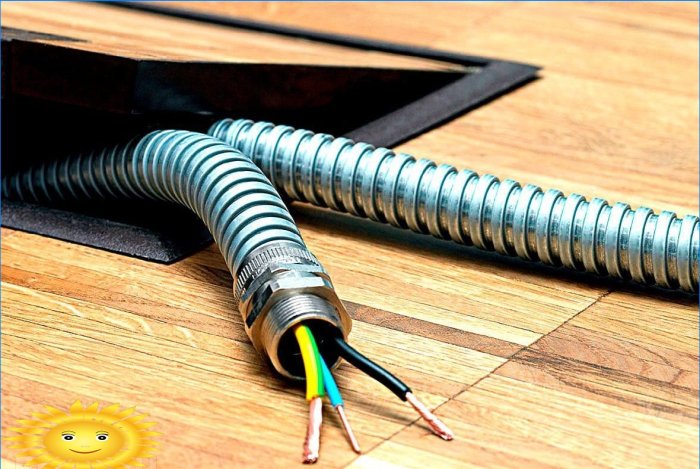 Metal slange til elektrisk kabel: valg og installation