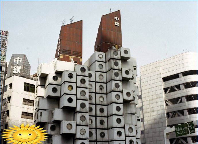 Nakagin Capsule Tower: kapsellejligheder i Japan