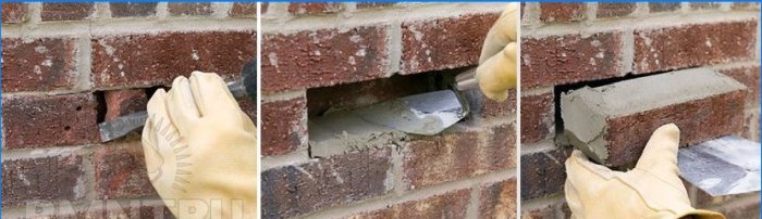 Reparation af DIY mursten eller stenhegn