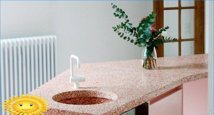 Terrazzo - en gammel teknologi i et & nbsp; moderne interiør