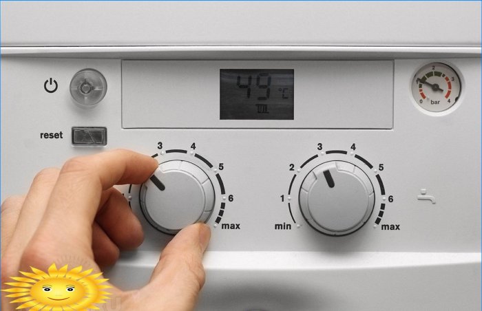Justering af temperaturen på el-kedlets varmemedium