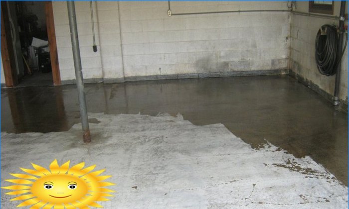 Garagegulv: polyurethan imprægnering og betonbelægning