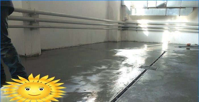 Garagegulv: polyurethan imprægnering og betonbelægning
