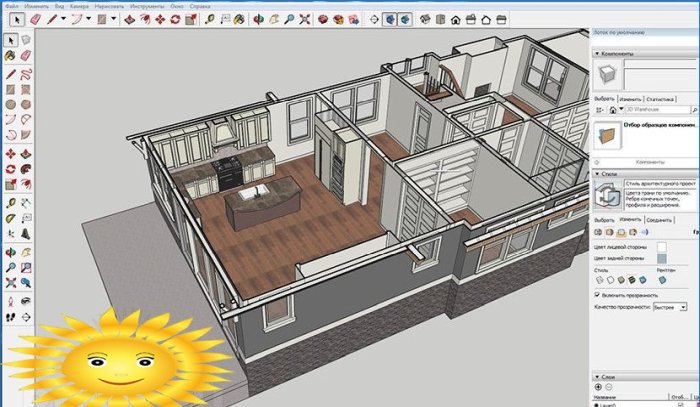 Gennemgang af programmer til design af et hus eller en sommerbolig med egne hænder