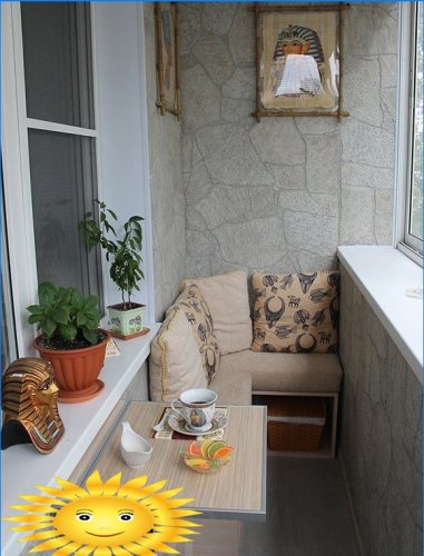 Indretning af balkon