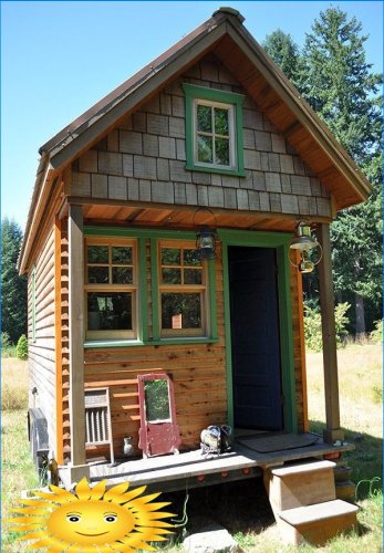 Tiny House: funktioner, eksempler på arrangement