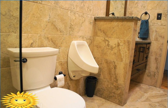 Urinal i privat badeværelse