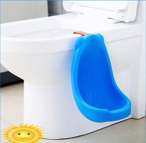 Urinal i privat badeværelse