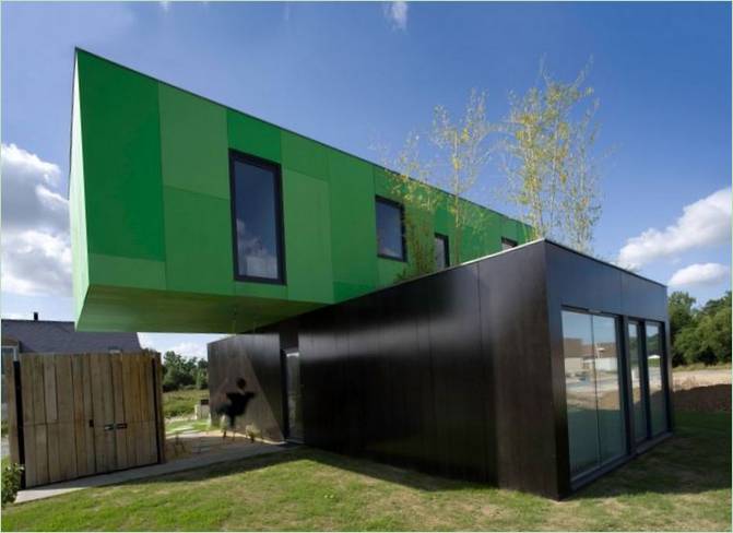 Udvendig side af Crossbox af CG Architectes