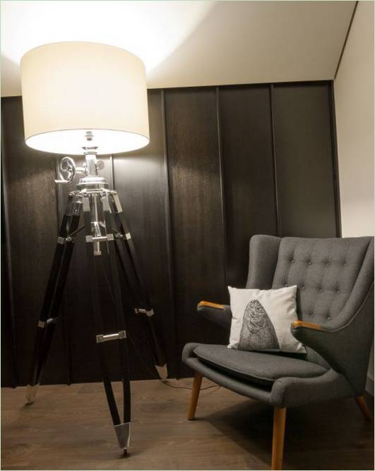 Design gulvlampe i eklektisk stil
