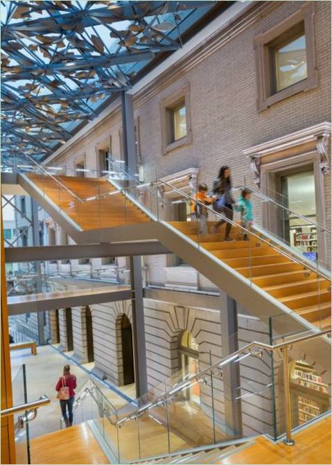 Interiøret i Slover-biblioteket i Norfolk