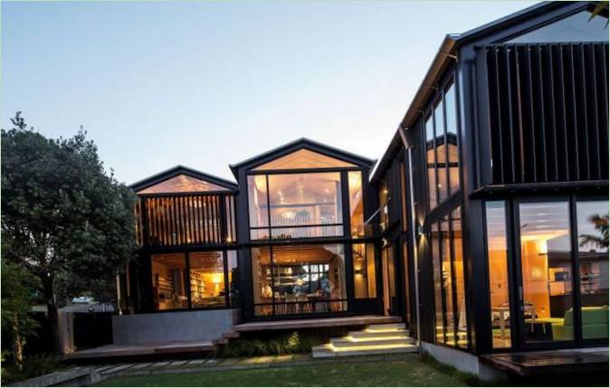 Det udvendige af huset "Ellings" i New Zealand