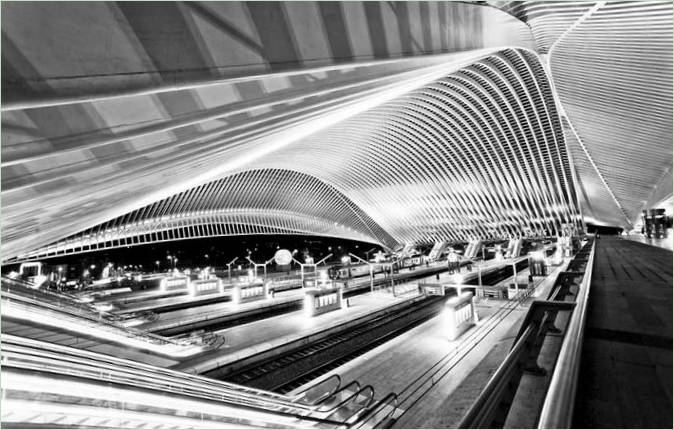 Liège Guillemins station i Belgien