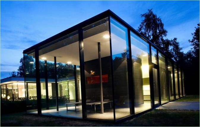 Glasfacade på huset