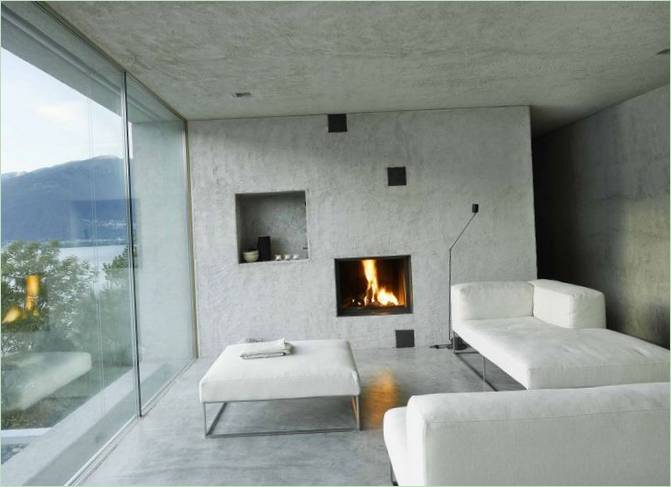 Hus med panoramaudsigt over Lago Maggiore af Wespi de Meuron, Ronzo, Sant´Abbondio, Schweiz