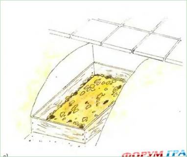 En havetrappe af støbt beton