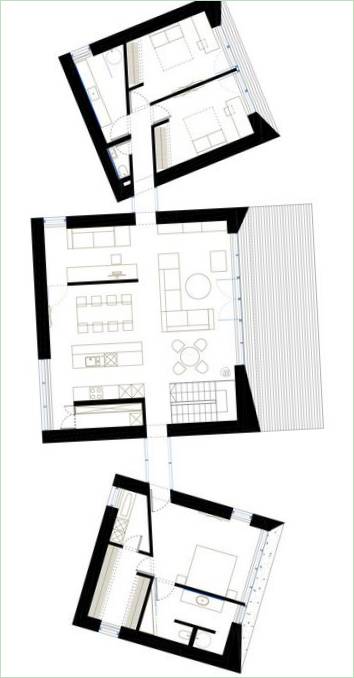 Layout af et litauisk palæ af UAB Architektu biuras