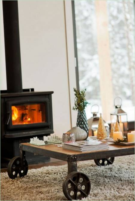 Vintage sofabord i stuen